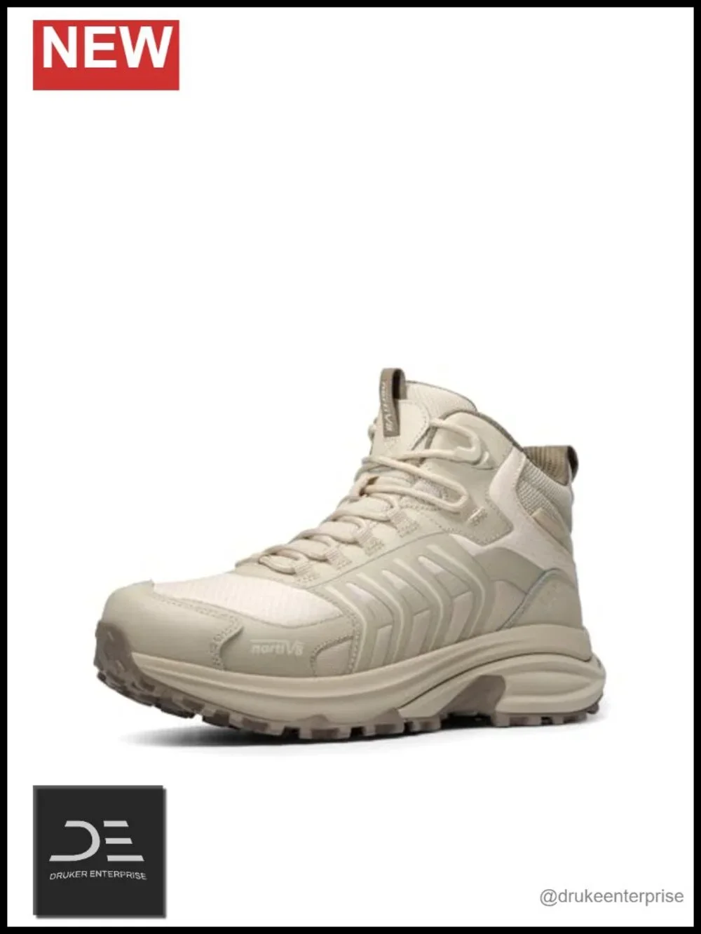 Waterproof Hiking Boots, Lightweight Low-Top, All-Terrain Traction, Lace-Up